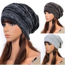 Hot Unisex Mujers Hombres Knit Baggy Beanie Hat Winter Warm Overd Ski Cap  eb-92066142
